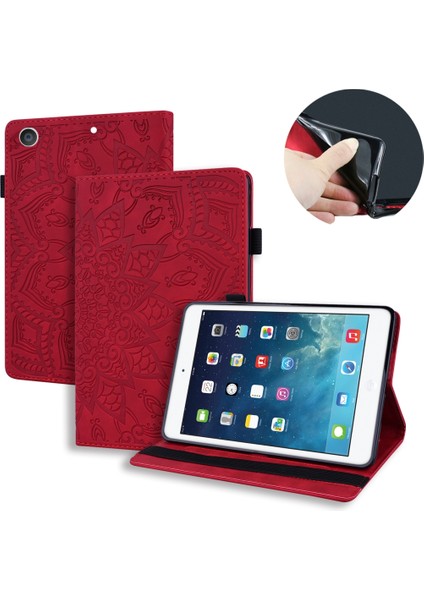 Ipad 10.2 ve 10.2 （2020 Için Deri Kasa） (Kırmızı) (Yurt Dışından)