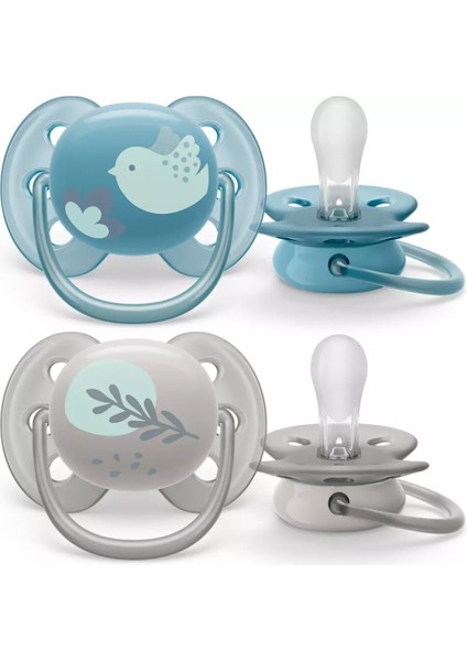 Ultra Soft Yumuşak 2li Emzik 6-18 Ay - SCF091/15