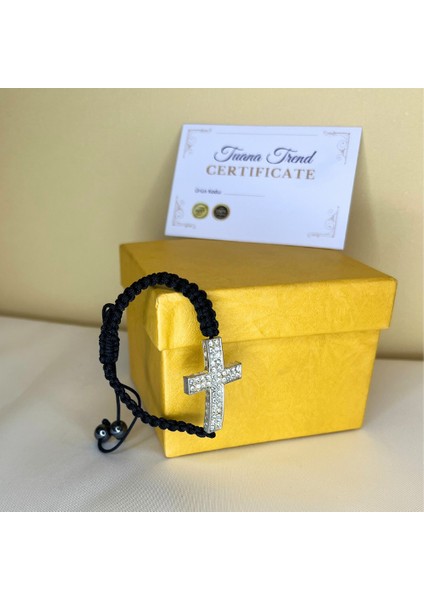 Hac Detaylı Kristal Taş Bileklik Hematit Detaylı Asansör Bileklik modelleri