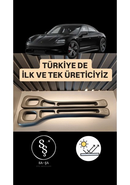 Sasa Porsche Taycan Model Uyumlu Oto Koltuk Kenarı Boşluk Doldurma Organizeri