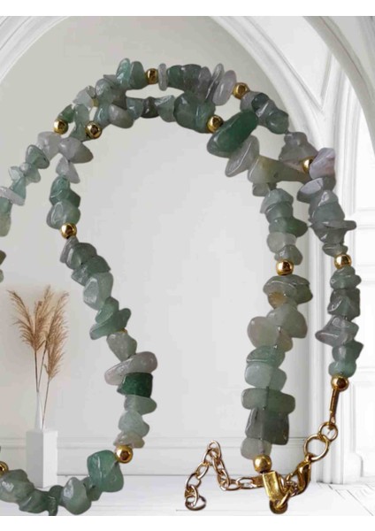 Aventurine Doğal Taş Kolye