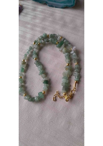 Aventurine Doğal Taş Kolye modelleri