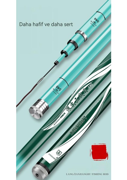 Karbon Olta Kamışı 8h19 Road Fishing Ayarlanabilir, Ultra Hafif Ve Sert Uzun Balık Oltası 6.3m (Yurt Dışından)