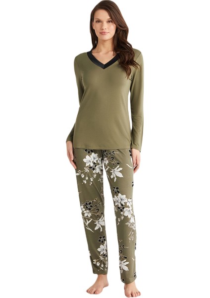 Kadın Yeşil Pijama Takım 9724 fiyatları