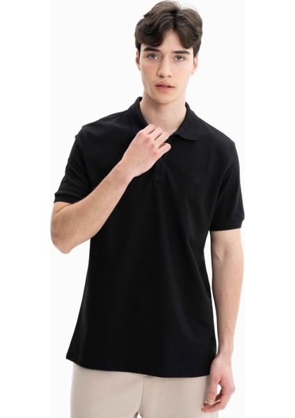 Erkek Büyük Beden % 100 Pamuk Örme Pike Polo Yaka Tişört Y27374867101