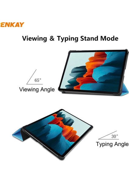 Enkay Pu Leather + Pc Smart Case For Samsung Tab S7 11.0 (Light Blue) (Yurt Dışından) fırsatları