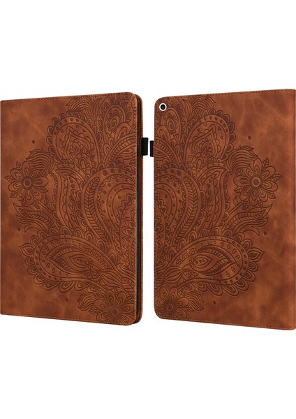 Ipad Için Peacock Tablet Kılıfı 5/6/7/8 2017 (Kahverengi) (Yurt Dışından)