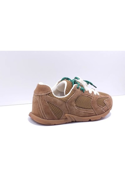 25Y371 Kadın Fileli Günlük Spor Ayakkabı Camel modelleri
