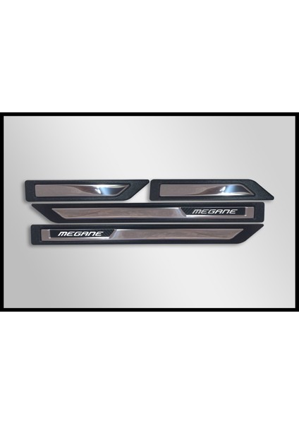 Renault Megane 4 - N-Line Universal Krom Kapı Eşik Koruması 4- Kapı (4 Prç)