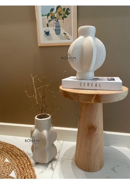 Seramik Bej 2 Li Köşeli Stoneware Vazo Seti (Muadil Marka) modelleri