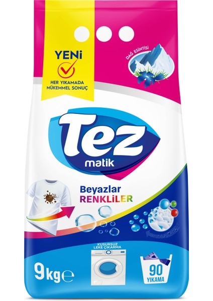Deterjan Renkliler ve Beyazlar 9 kg
