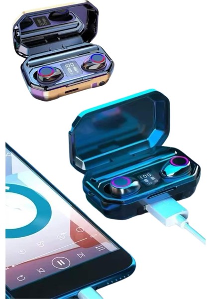 Bluetooth Kulaklık Android ve Ios Uyumlu Anc Özellikli Dijital Şarj Göstergeli