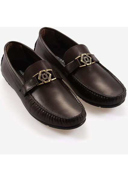 Deri Tokalı Erkek Loafer M584 modelleri