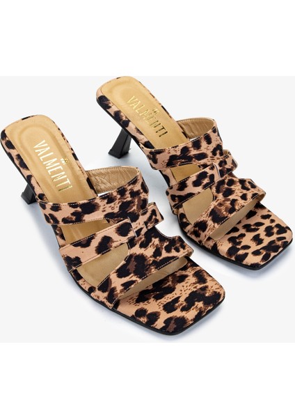 Kadın Vegan Leopar Topuklu Terlik 1063 23420 Bn Trlk Y25 Leopar fiyatları