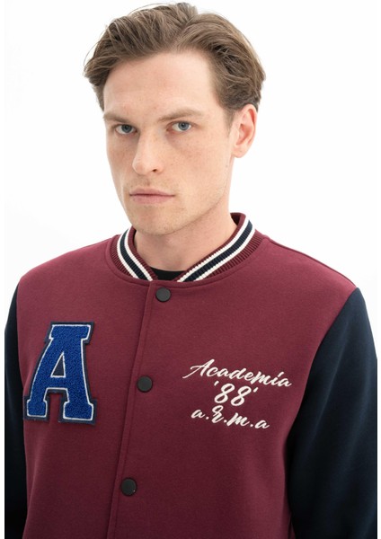 Erkek Şık Tarz Cepli Regular Fit Düğme Kapamalı Kolej Mont Sweatshirt K26264650001 fiyatları