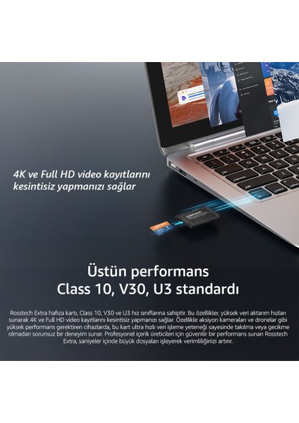 Extra 512GB Micro Sdxc V30 Uhs-3 C10 100MB/SN + Adaptörlü Hafıza Kartı fırsatları