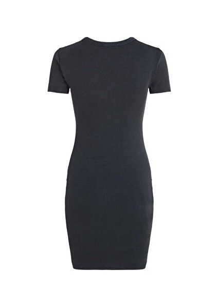Washed Woven Label Rıb Dress indirimleri