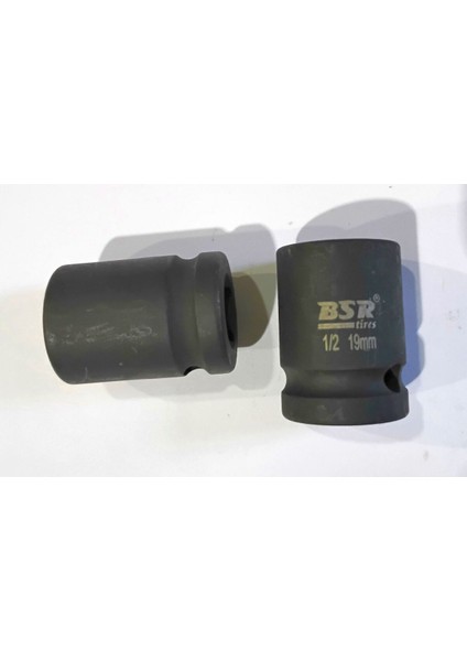 Havalı Darbeli Lokma 19MM 1/2" BOY=37MM Cr-Mo Sert Çelikten