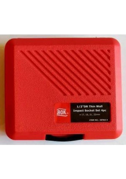 1/2" Darbeli Lokma Seti 17,19,21,22 mm Plastik Kaplı Jantları Çizmez