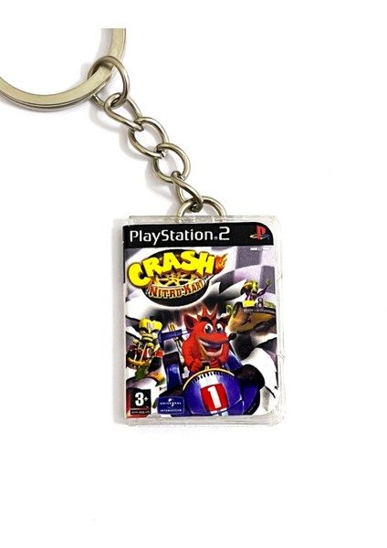 Crash Nitro Kart Ps2 Minyatür Oyun Kutusu Anahtarlık