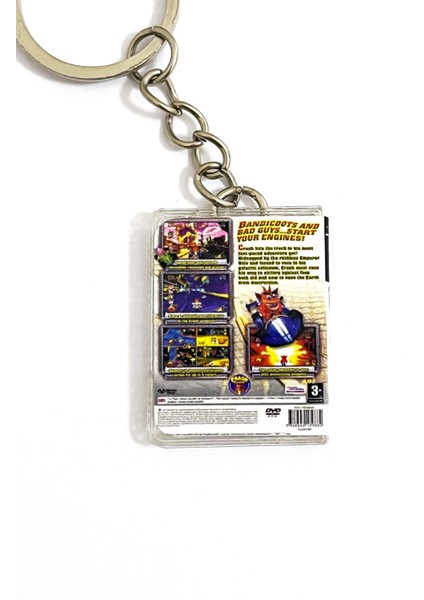 Crash Nitro Kart Ps2 Minyatür Oyun Kutusu Anahtarlık