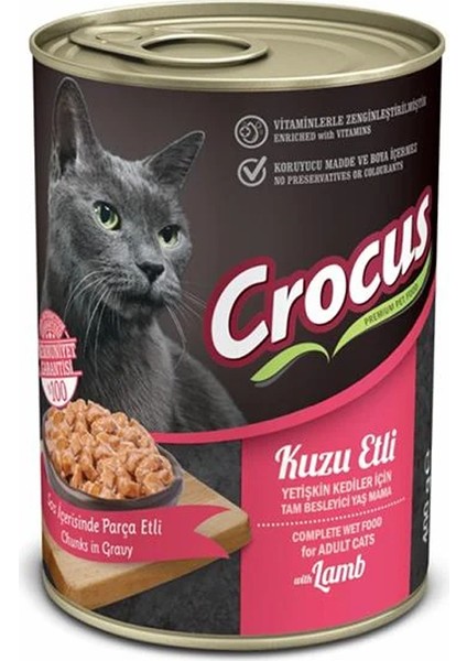 Kuzu Etli Kedi Yaş Mama 400GR