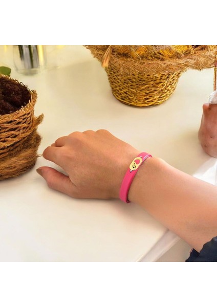 14 Ayar Altın Plakalı Oval ve Kalp Motifli Özgün Derili Kadınlara Harfe Özel Bileklik-377Harf-PEMBE fırsatları