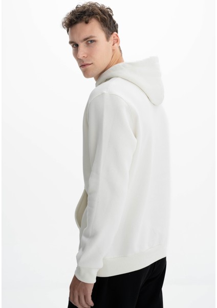 Erkek Regular Fit Kapşonlu Kanguru Cepli Sweatshirt K26254625001