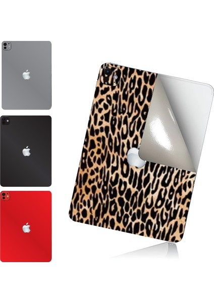 Apple iPad Pro 13 Inç M4 2024 Için 60 Full Kaplama Koruma Sticker Çizilmez Film Kaplama Leopar Desenli