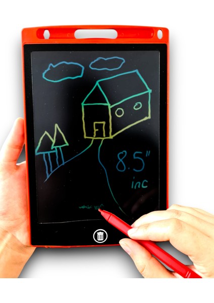 Dijital Çocuk Yazı Tableti Kırmızı Renk (8.5ınc)