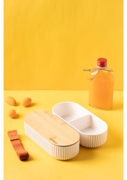Bambu Kapaklı Saklama Kabı 500 ml / 2'li Set modelleri