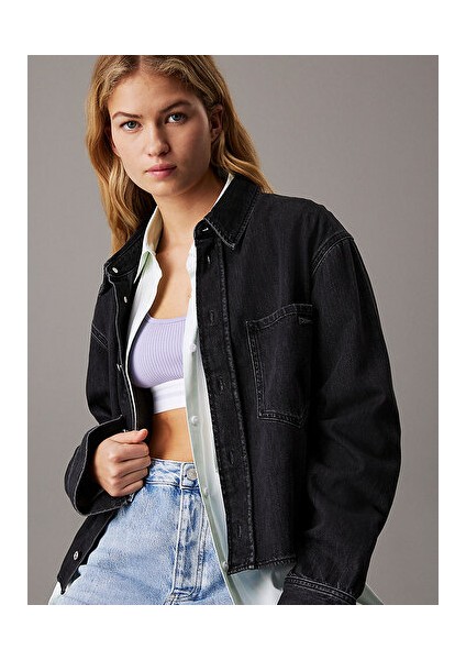 Cropped Dad Denım Shırt modelleri