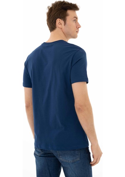 Erkek Regular Fit Bisiklet Yaka Tişört Y25344403501