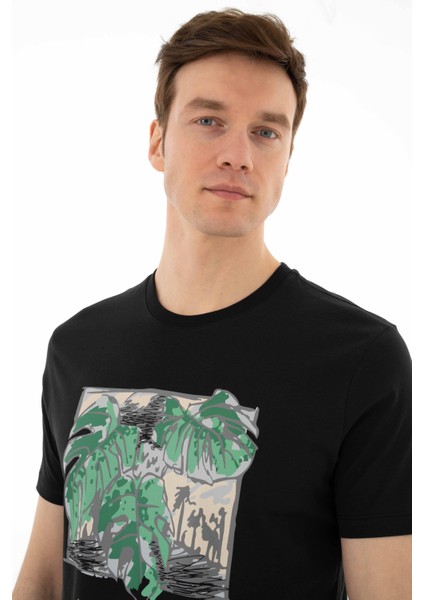 Erkek Regular Fit Bisiklet Yaka Tişört Y25344403501 fiyatları