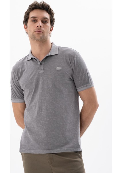 Erkek Regular Fit Parça Boyama Polo Yaka Tişört Y25374490401