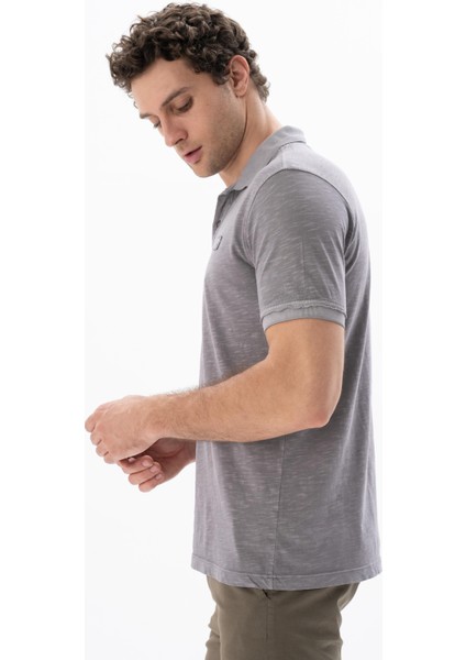 Erkek Regular Fit Parça Boyama Polo Yaka Tişört Y25374490401