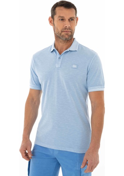 Erkek Regular Fit Parça Boyama Polo Yaka Tişört Y25374490401