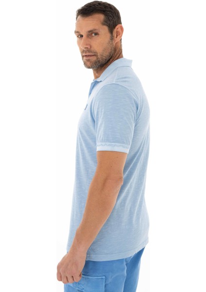 Erkek Regular Fit Parça Boyama Polo Yaka Tişört Y25374490401