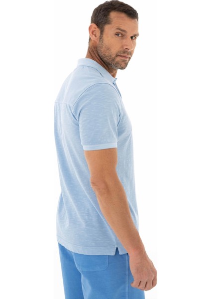 Erkek Regular Fit Parça Boyama Polo Yaka Tişört Y25374490301
