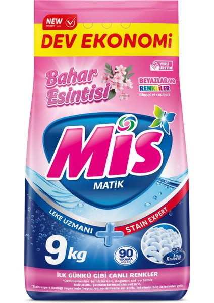 Matik Deterjan Renkliler ve Beyazlar 9 kg