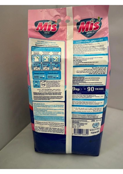 Matik Deterjan Renkliler ve Beyazlar 9 kg