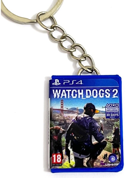 Watch Dogs 2 Ps4 Minyatür Oyun Kutusu Anahtarlık