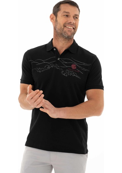 Erkek Regular Fit Polo Yaka Tişört Y25374305301