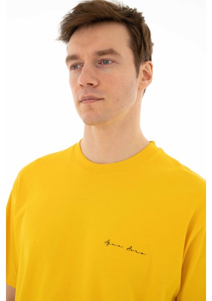 Erkek Oversize Bisiklet Yaka Tişört Y25344403101 fiyatları
