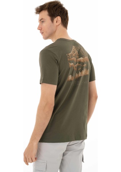 Erkek Regular Fit Bisiklet Yaka Tişört Y25344405701