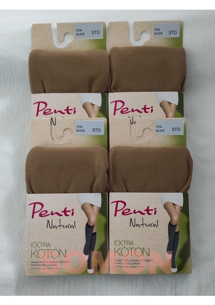 Ekstra Koton Pantolon Çorabı ( Penti Pamuklu Diz Altı Çorap ) 4 Adet