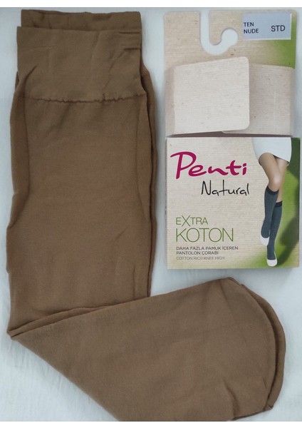 Ekstra Koton Pantolon Çorabı ( Penti Pamuklu Diz Altı Çorap ) 4 Adet