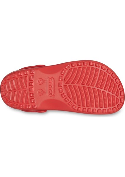 Classic Floral Cut Out Clog Kırmızı Unisex Yetişkin 210927