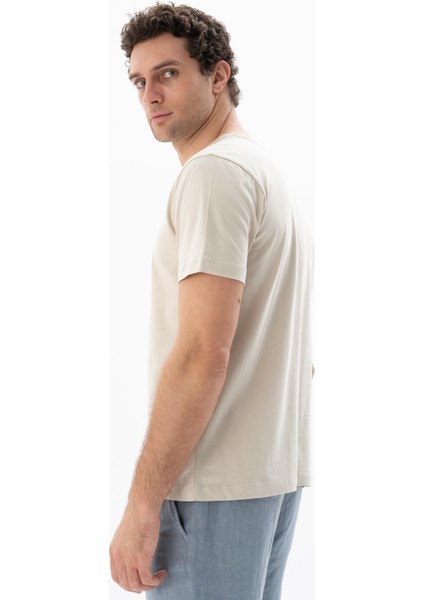 Erkek Regular Fit Bisiklet Yaka Tişört Y25344406001