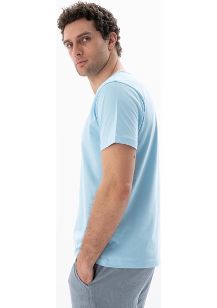 Erkek Regular Fit Bisiklet Yaka Tişört Y25344406001